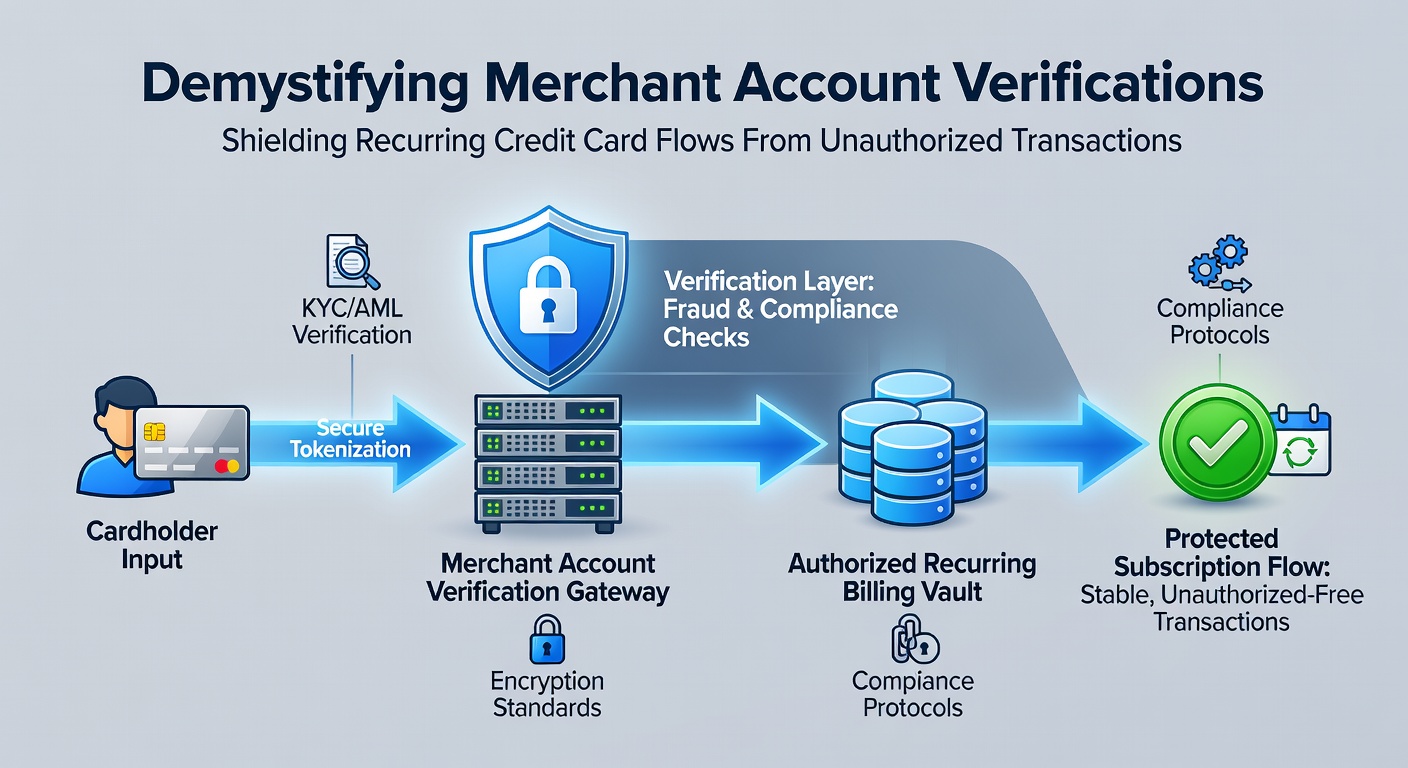 Secure verification workflow protecting recurring payment streams